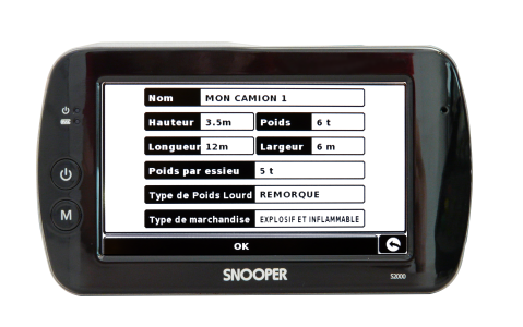 Les GPS pour camions développés par Snooper