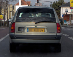 Radar an Bord eines Autos