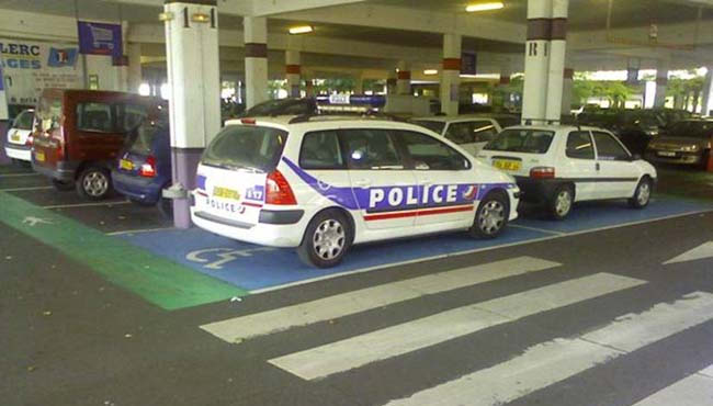 police handicapée