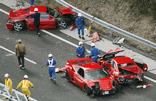 accident ferrari japon