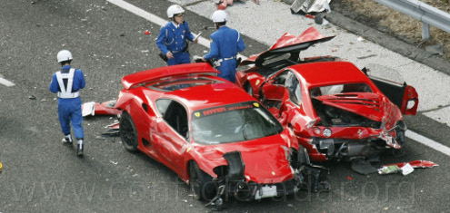 accident ferrari