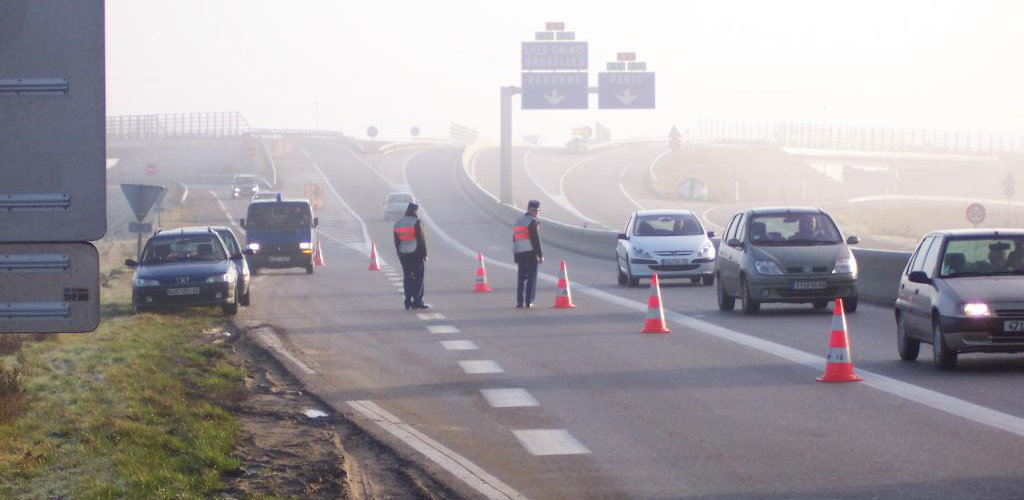 Accident sur l'autoroute en se rendant à Lourdes