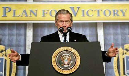 president bush à la pêche