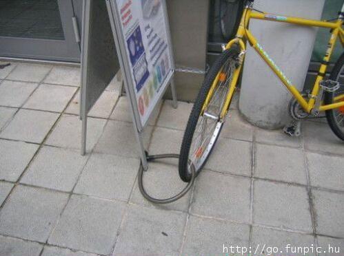 cadenas vélo inutile stupide