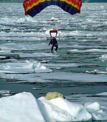 mauvais saut en parachute