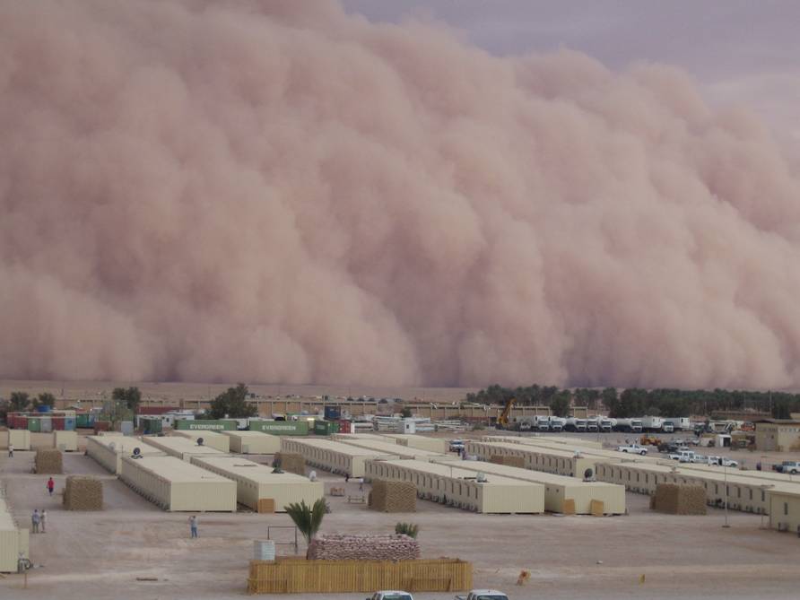 mur de sable en irak