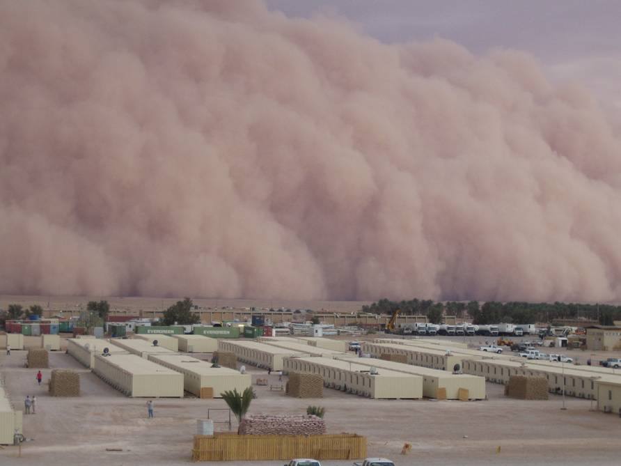 mur de sable en irak
