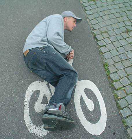 faire du vélo dans la rue