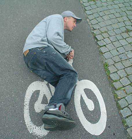 faire du vélo dans la rue